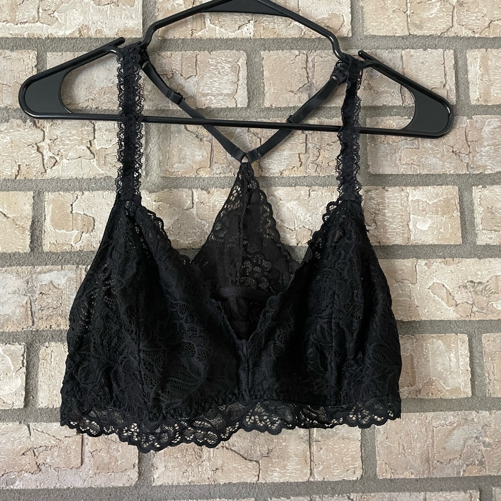 Black Xhilaration lace bralette XL
